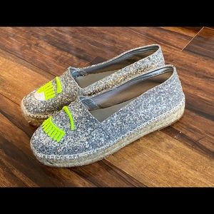 Chiarra Ferragni Glitter Platform Slip-On